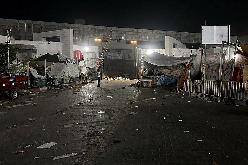 PALESTINIAN-ISRAEL-CONFLICT-HOSPITAL