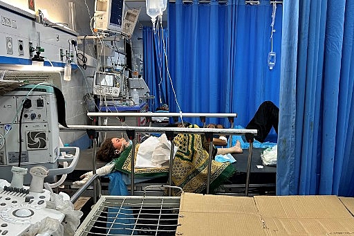 PALESTINIAN-ISRAEL-CONFLICT-HOSPITAL