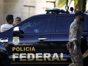 Cerimônia de inauguração da nova sede da Polícia Federal, em Brasília.